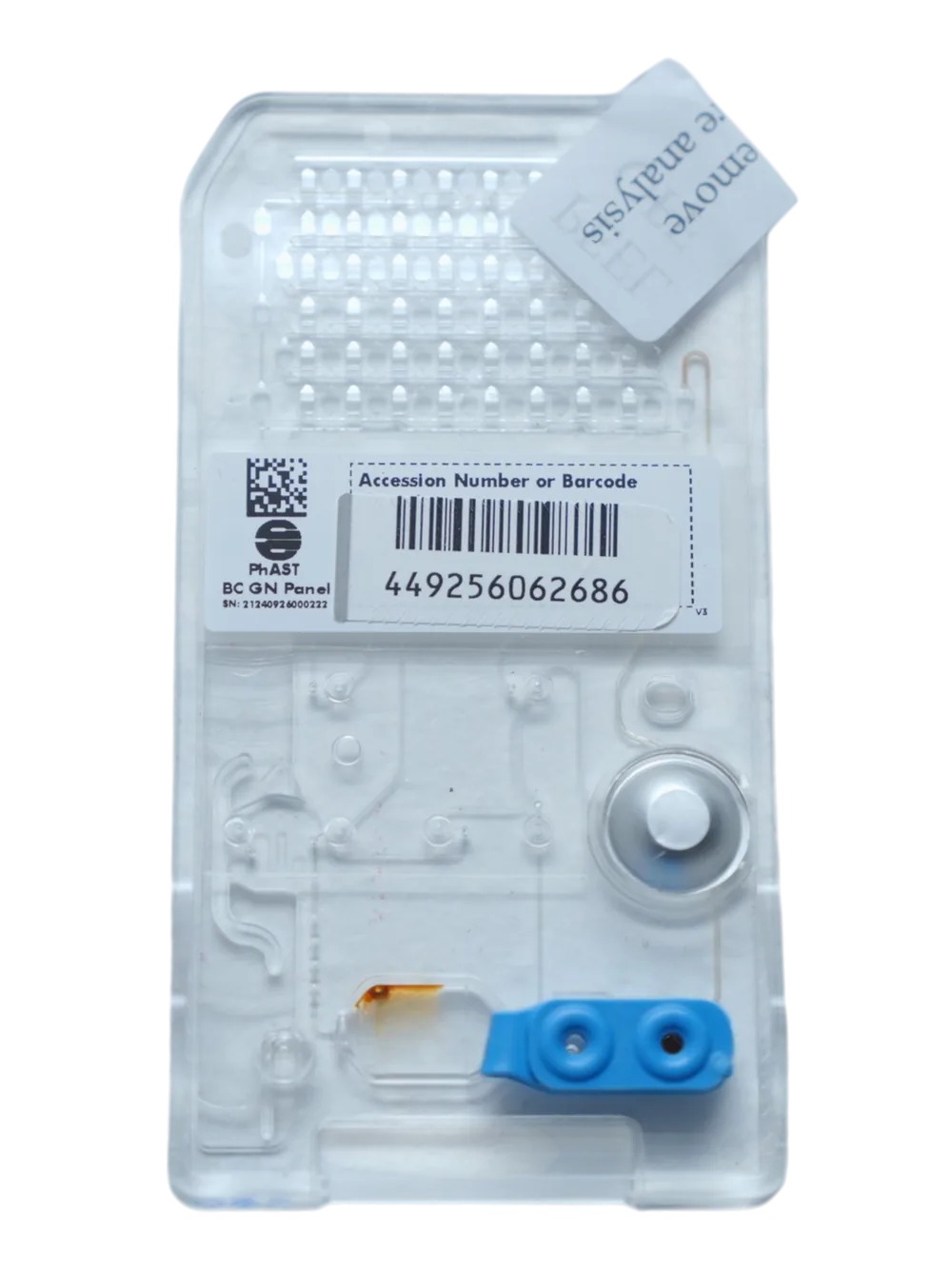 A single-use PhAST BC GN cartridge.